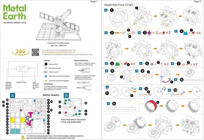 METAL EARTH 3D puzzle Rentgenová observatoř Chandra