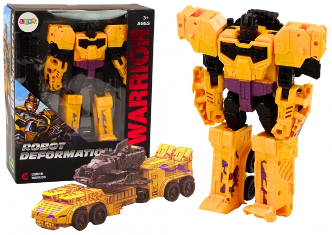 Robot Tank se zbraní 2v1 Transformace X-Warrior Yellow
