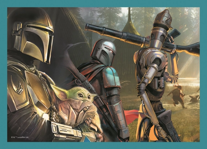 TREFL Puzzle Mandalorian a jeho svět 4v1 (35,48,54,70 dílků)