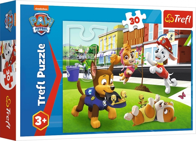 Puzzle 30 dílků Pejsci v akci Tlapková Patrola