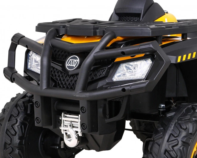 Čtyřkolka XT-Speed pro děti žlutá + 4x4 + EVA + pomalý start + rádio MP3 + LED dioda