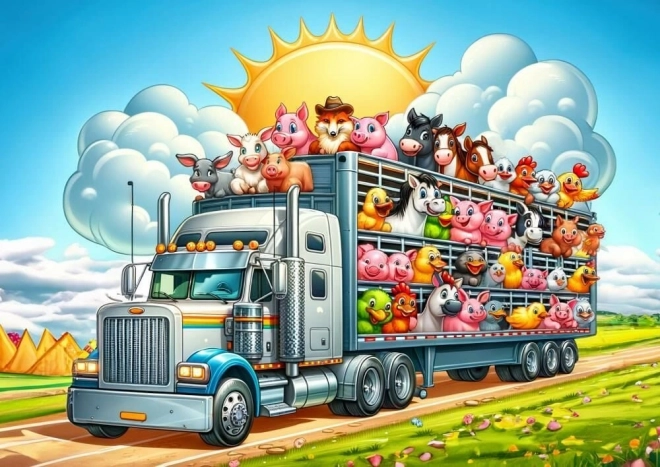 Art Puzzle Cesta truckem 100 dílků