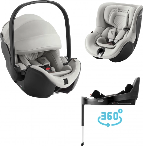Autosedačkový set BRITAX RÖMER Baby-Safe Pro Lux + Vario Base 5Z + Dualfix 5Z Lux, Linen Grey