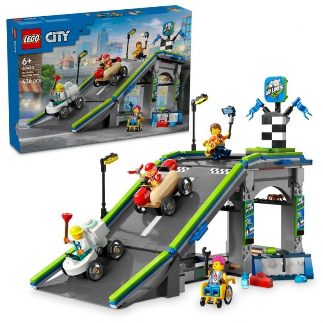 Lego City Bez hranic: Dráha s rampami pro závoďáky