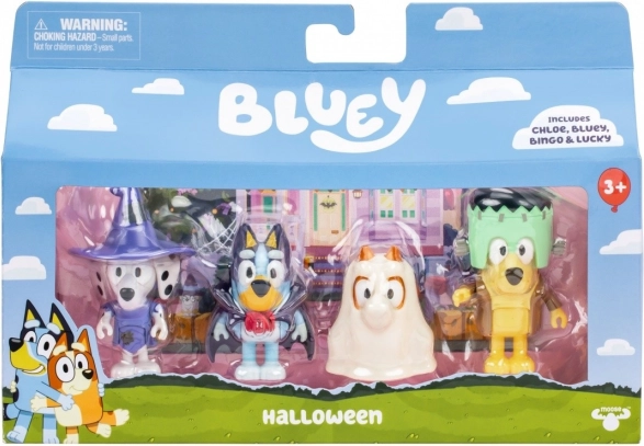 Figurky Bluey - Ples v Přestrojení 4-pack