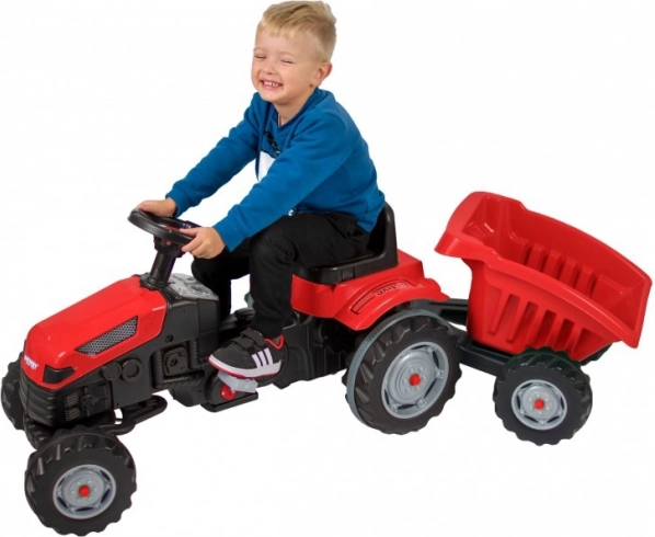 Traktor na pedály Farmer GoTrac Maxi s přívěsem Tichá kola