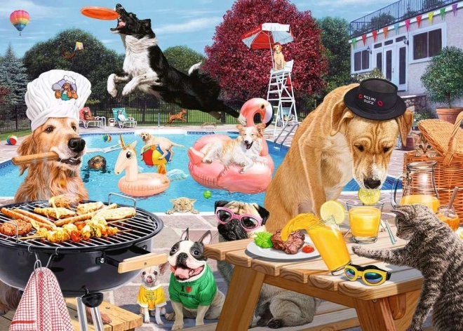 Puzzle Psí letní dny 1000 dílků