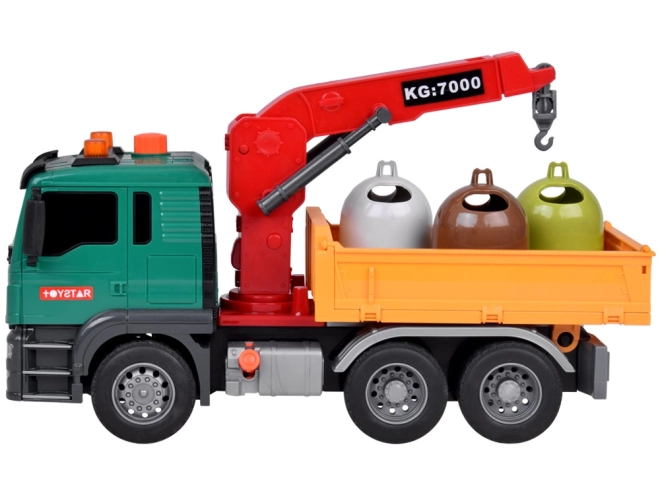 Edukativní popelářský vůz s kontejnery Toytar