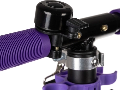 Skládací městská koloběžka pro děti s velkými koly (200 mm) – fialová