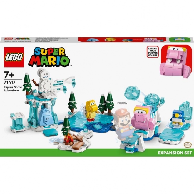 Lego super mario sněhové dobrodružství s fliprusem rozšiřující set