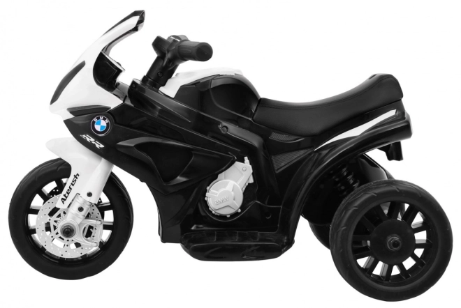 BMW S1000 RR Mini motorka na baterie + 3 kola + zvuky + LED dioda – Černá