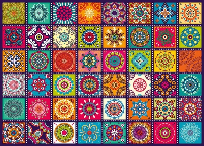 Puzzle čtverce s ornamenty 1000 dílků CHERRY PAZZI