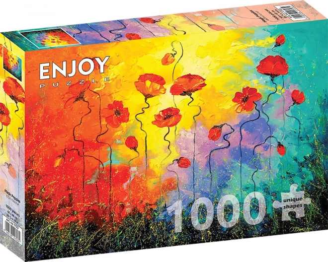 Puzzle Kouzelné vlčí máky 1000 dílků