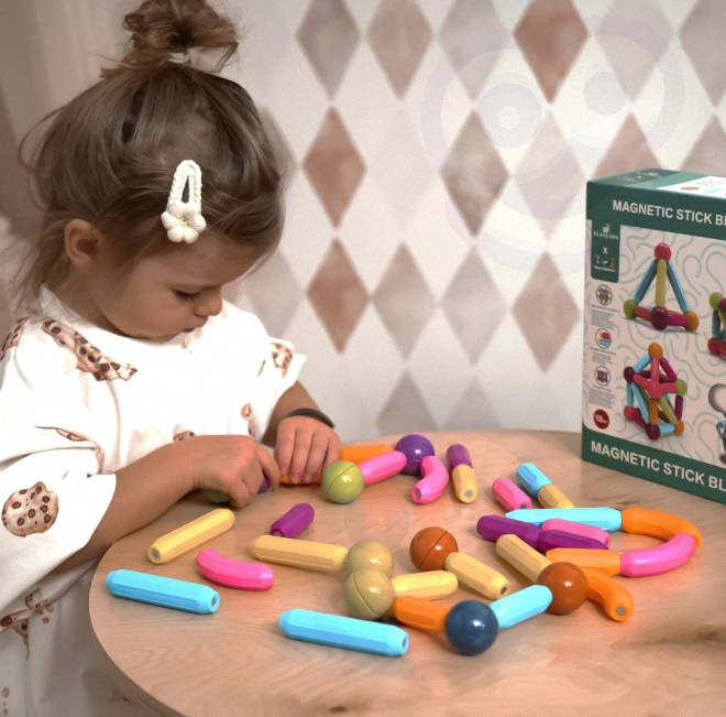 Woopie magnetické vzdělávací stavebnice, 38 dílů