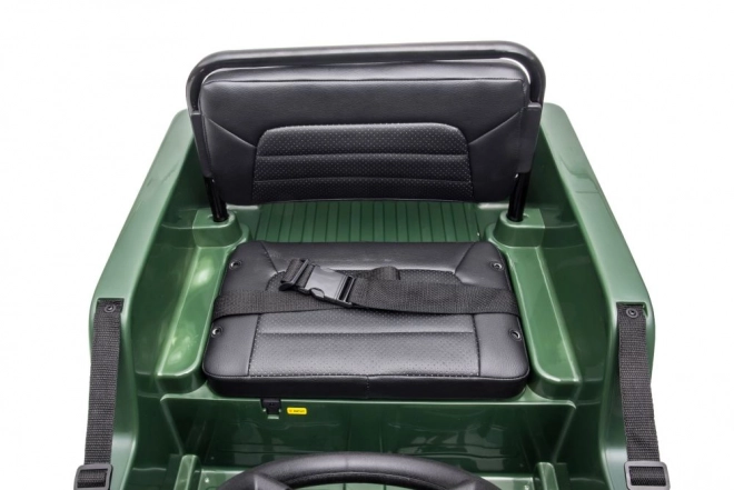 Auto na akumulátor vojenská zelená 4x4