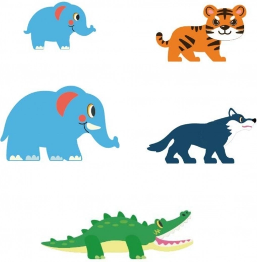 Živý svět džungle se zvířátky