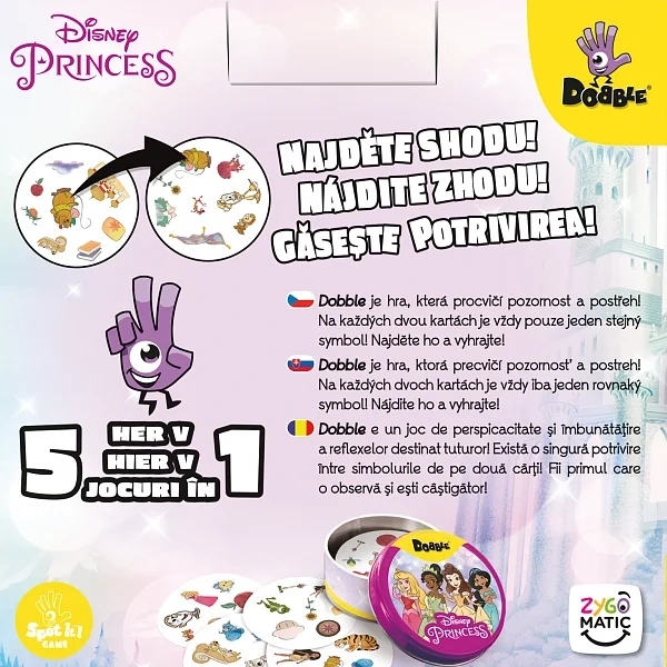 Dobble Disney princezny