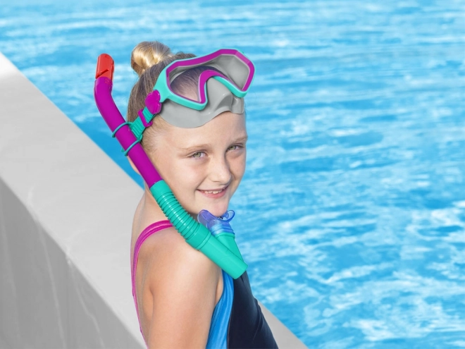 Bestway potápěčská maska a šnorchl Hydro Swim – Červená