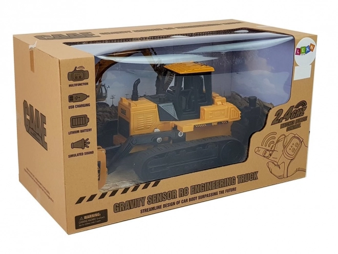 Dálkově ovládaná kola buldozeru Caterpillar 2.4G 1:28