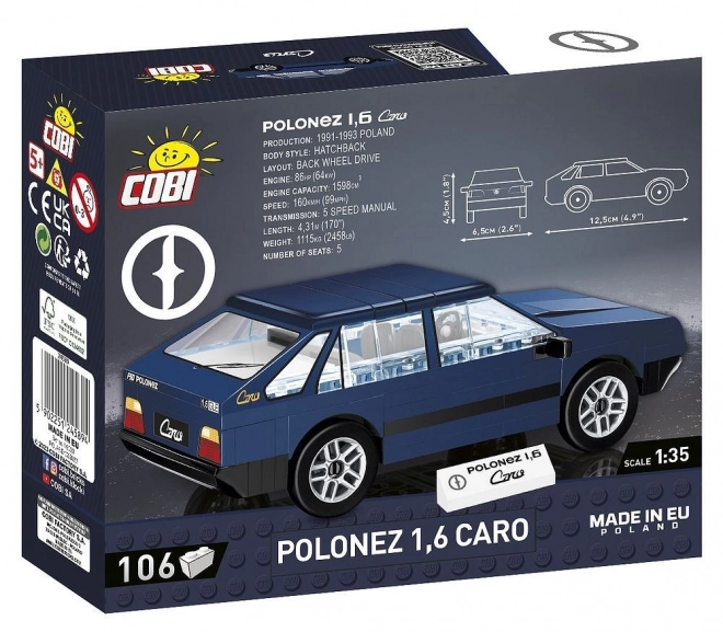 Polonez Caro model z kostiček 1:35 od COBI