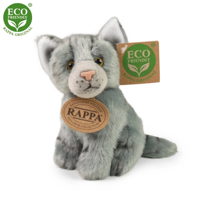 Plyšová kočka 14 cm sedící ECO-FRIENDLY
