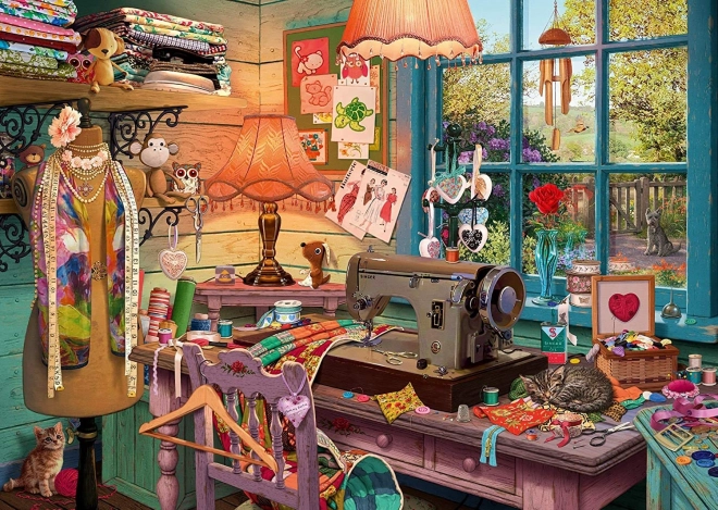 SCHMIDT Secret puzzle Šicí dílna 1000 dílků