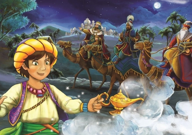 ART PUZZLE Puzzle Aladin a kouzelná lampa 2x100 dílků