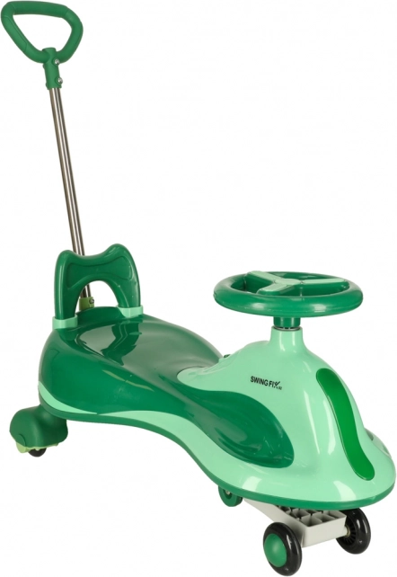 Zelený jezdicí hračka Swing Fix pro děti