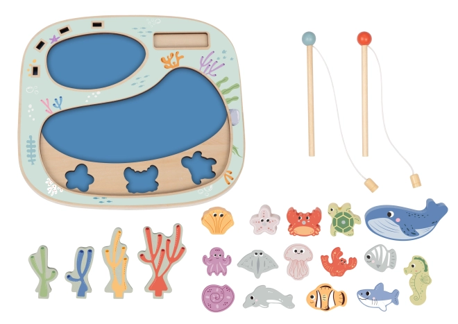 Rybolovná hračka Tooky Toy Montessori