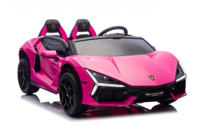 Růžový děti elektrické auto Lamborghini Revuelto XL