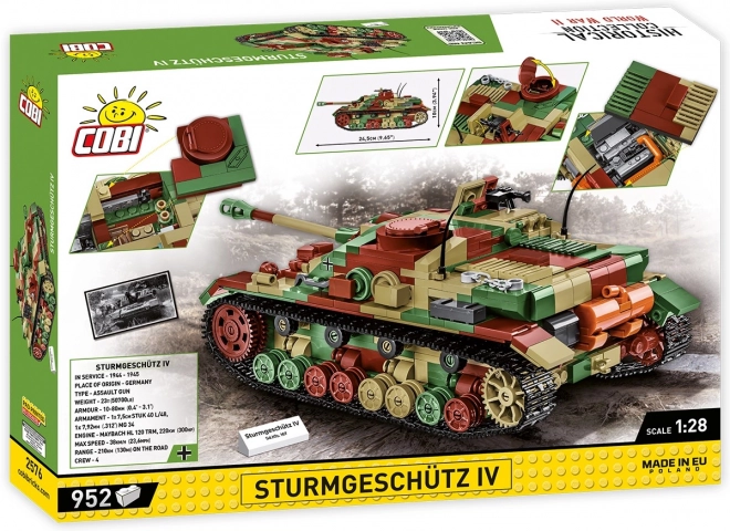COBI 2576 II WW Sturmgeschutz IV, 1:28, 952 k