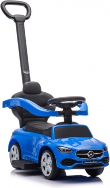 Odrážedlo s posuvnou rukojetí Mercedes 3v1 Modré