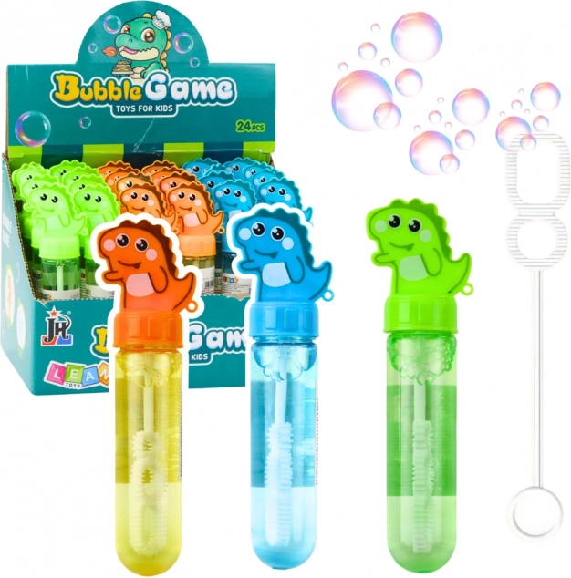 Bublifuk Dinozaur s Třemi Otvory Mix Barev 30ml