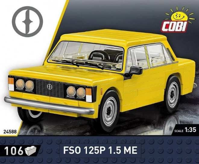 Klasické auto FSO 125p z kostiček
