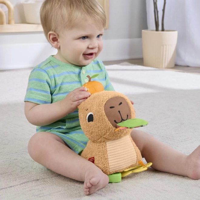 Fisher-Price plyšová hračka kapybara s příslušenstvím