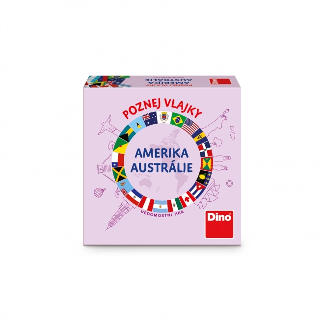 Dino Cestovní hra Poznej vlajky - Amerika a Austrálie