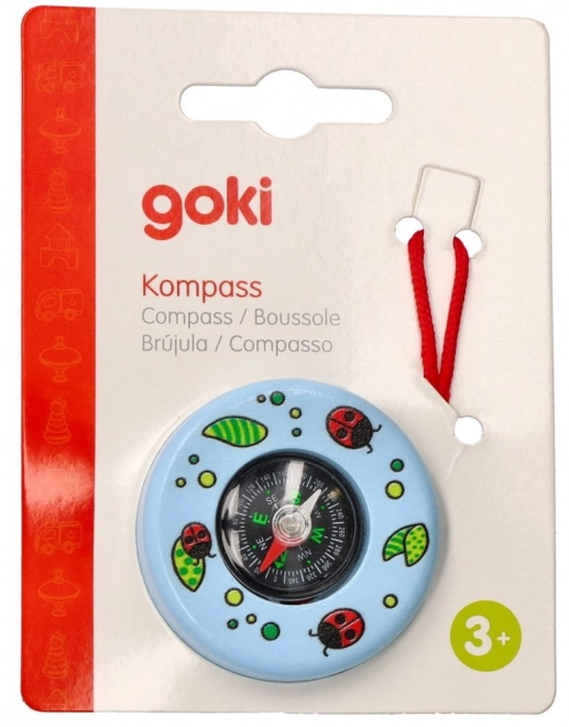 Dřevěný kompas Goki