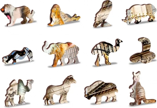Dřevěné puzzle Koťata v Londýně