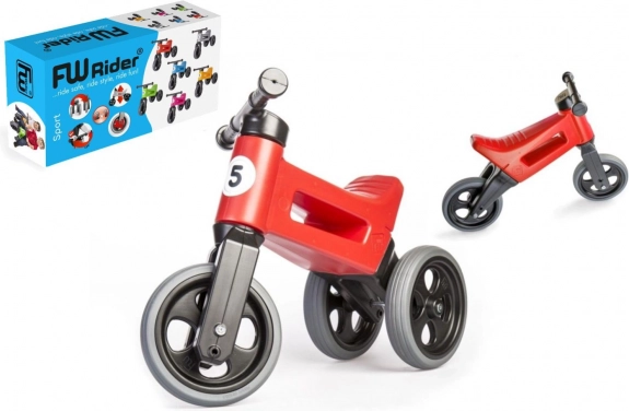 Odrážedlo Funny Wheels Rider Sport 2v1 pro děti – Červená