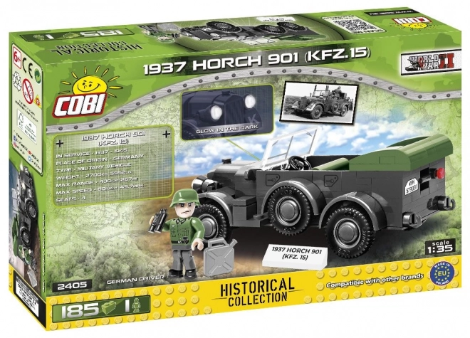 Historický vojenský automobil Horch 901 stavebnice COBI
