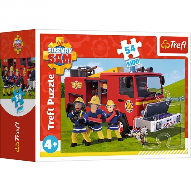 Puzzle Požárník Sam Na vodě