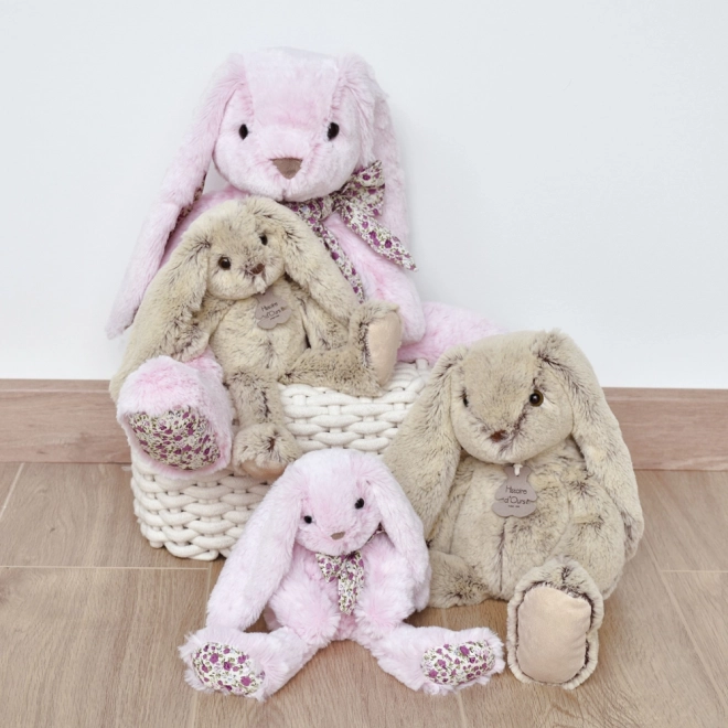Doudou Plyšový růžový králíček 50 cm
