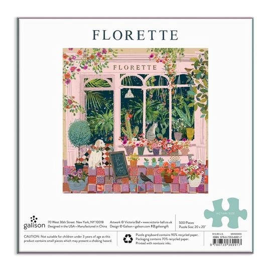 Puzzle Florette od Galison 500 dílků