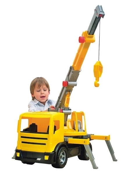 Dětský autojeřáb s plně mechanickými funkcemi