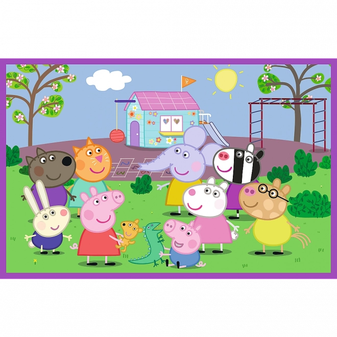 Puzzle Peppa Pig - Na hřišti