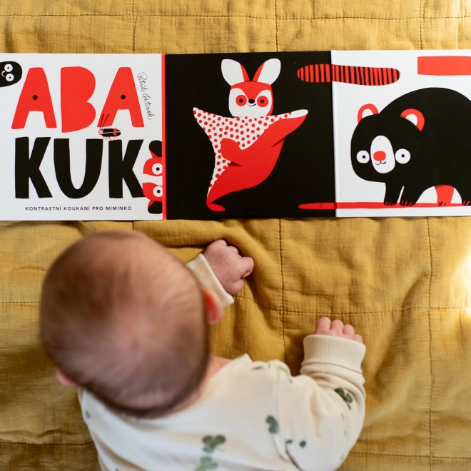 Ababu Kontrastní leporelo pro miminka s ilustracemi Patrika Antczaka