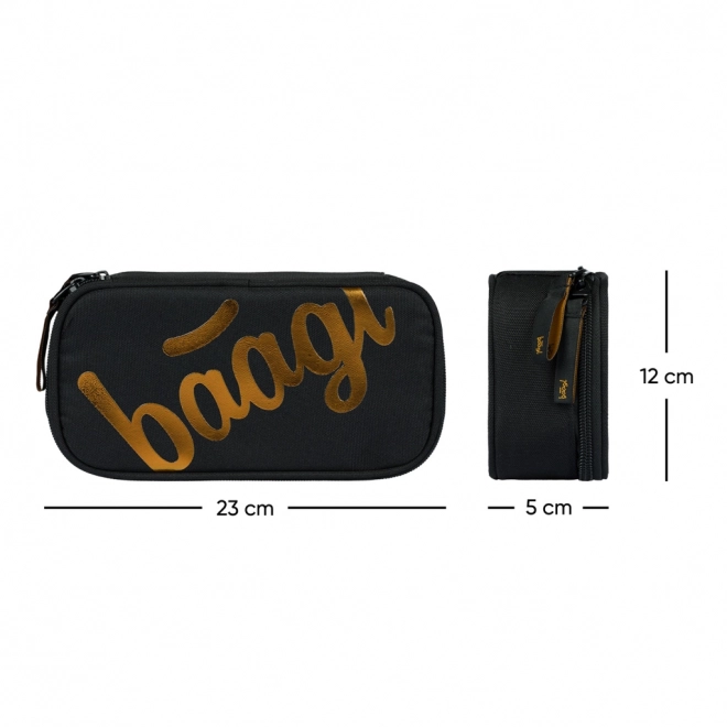 SET 3 ks BAAGL Core Metallic Bronze: batoh, penál, sáček