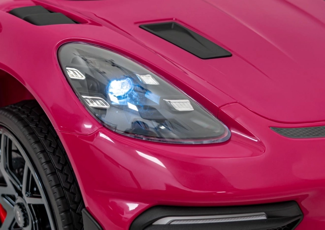 Dětský elektrický vůz Porsche 718 lakovaný – Růžový