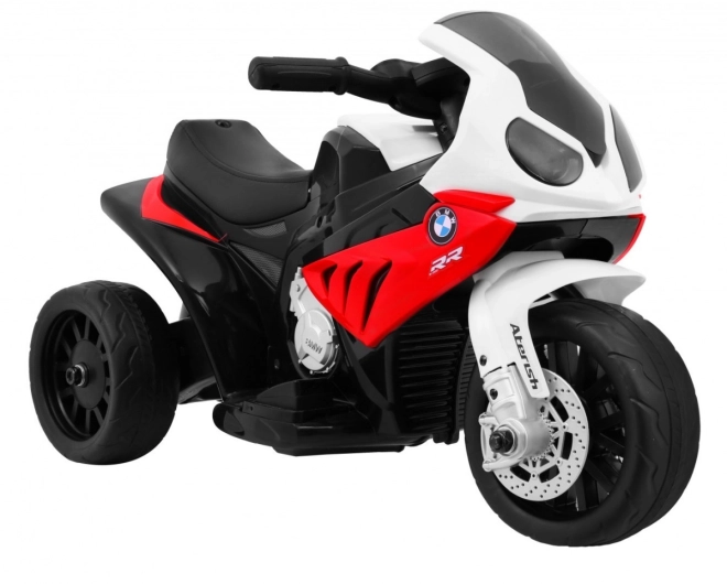 BMW S1000 RR Mini motorka na baterie + 3 kola + zvuky + LED dioda – Červená