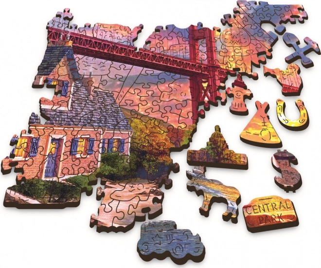 Puzzle západ slunce nad Golden Gate 1000 dílků